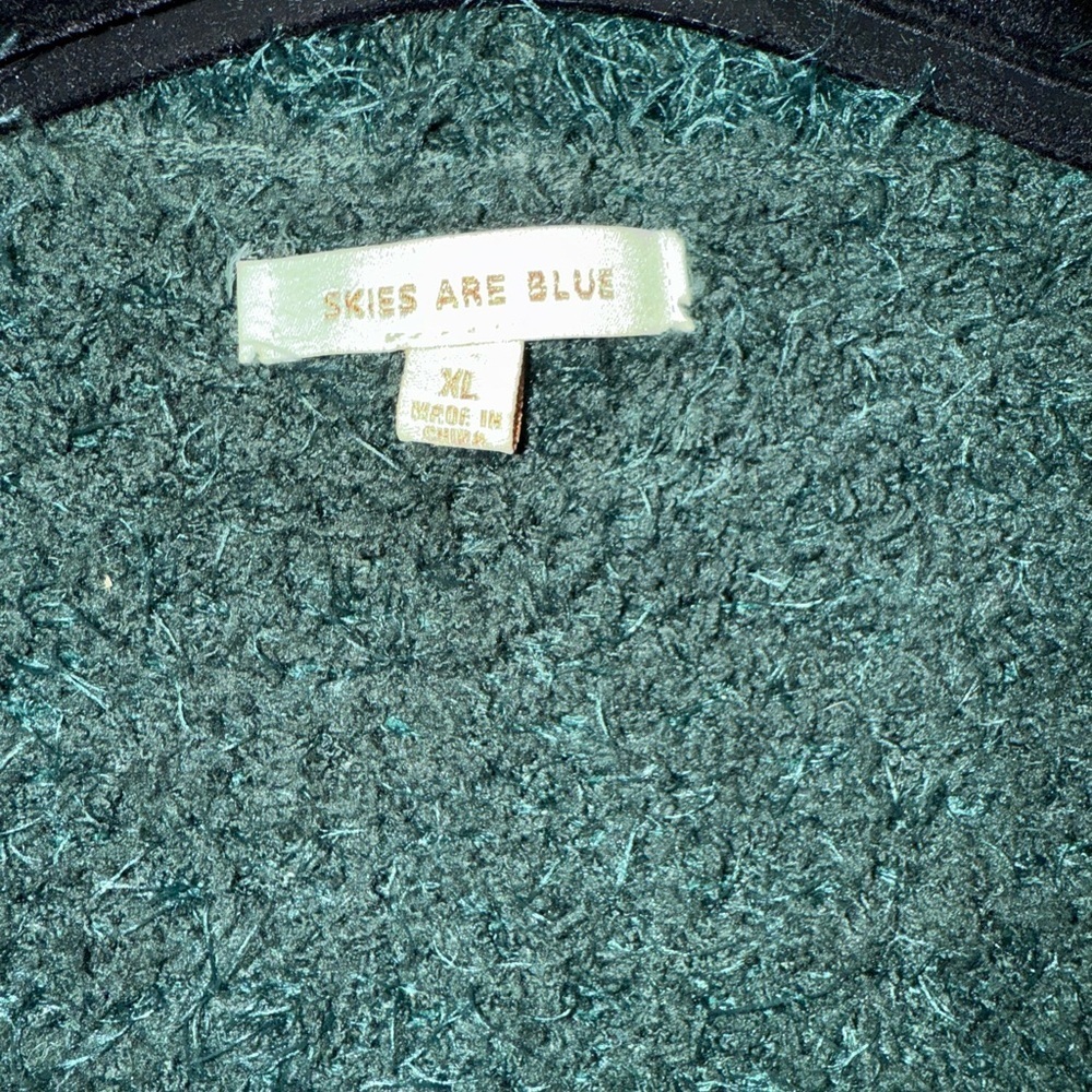 Skies Are Blue Cozy Dark Green Button-Up 3/4 Length Long Cardigan - Picture 4 of 10
